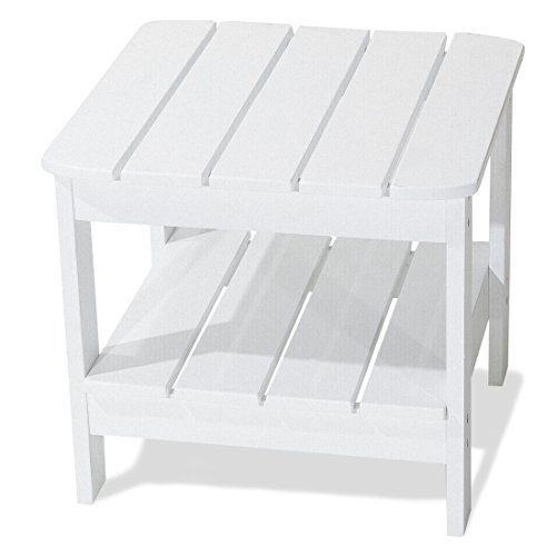 Majestic Home Goods Laguna Collection Adirondack Table White