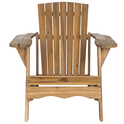 Safavieh Outdoor Collection Vista Adirondack Chair Teak Brown