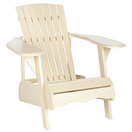 Safavieh Outdoor Living Collection Mopani Adirondack Arm Chair Off-white