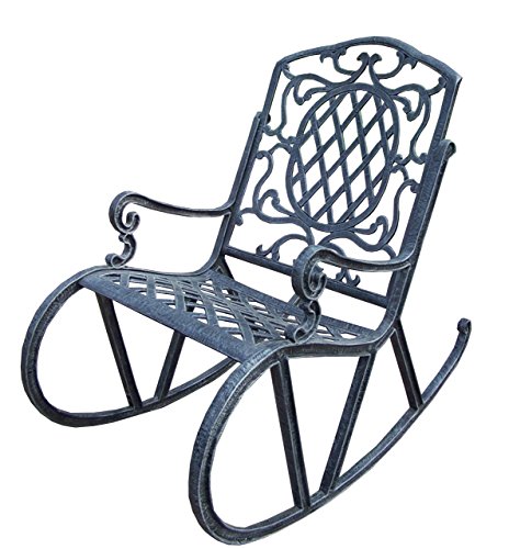 Oakland Living Mississippi Cast Aluminum Rocking Chair