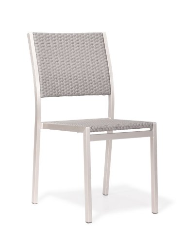 Zuo Outdoor Metropolitan Brushed Aluminum Dining Chair