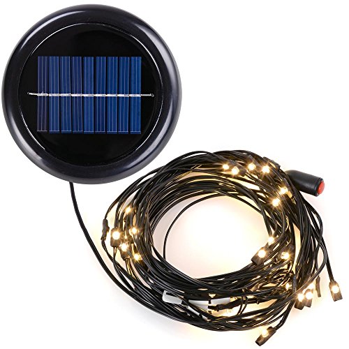 Yescom 48 Led Solar String Light For 10 Ft 8 Rib Outdoor Patio Offset Aluminum Umbrella warm White