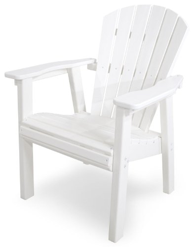 POLYWOOD SHD19WH Seashell Casual Chair White
