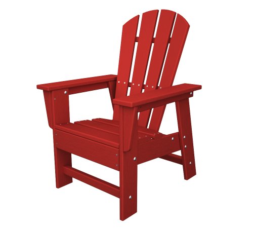 Polywood Sbd12sr Kids Casual Chair Sunset Red