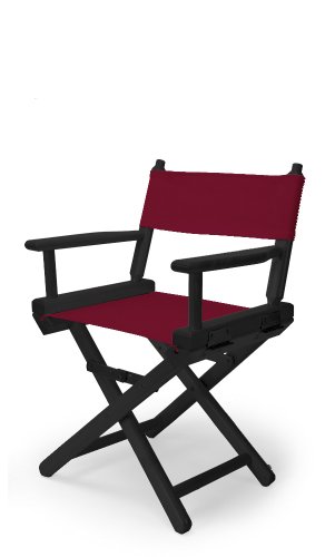 Telescope Casual Childs Director Chair Burgundy With Black Frame