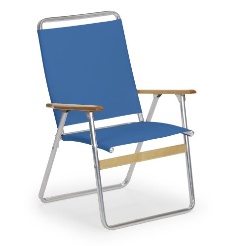 Telescope Casual Original Highback Folding Beach Arm Chair Cobalt