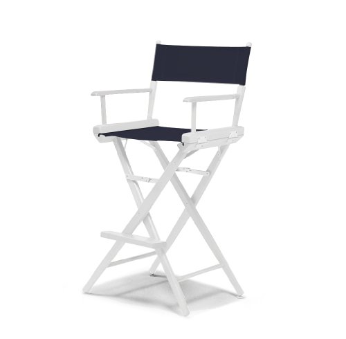 Telescope Casual World Famous Bar Height Director Chair Navy With White Frame