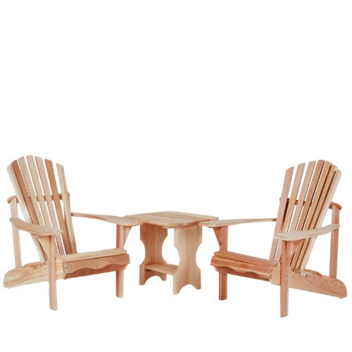 All Things Cedar 3 Piece Side Table Adirondack Set