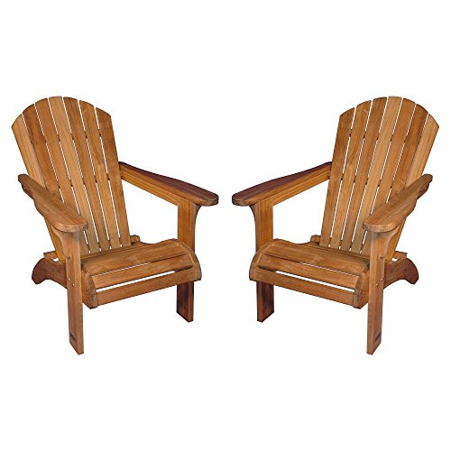 Regal Teak Adirondack Chairs - Set of 2