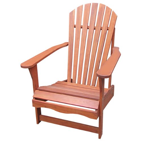 SOLID ACACIA  TEAK ADIRONDACK CHAIR  OTTOMAN  FOOT REST -OILED FINISH