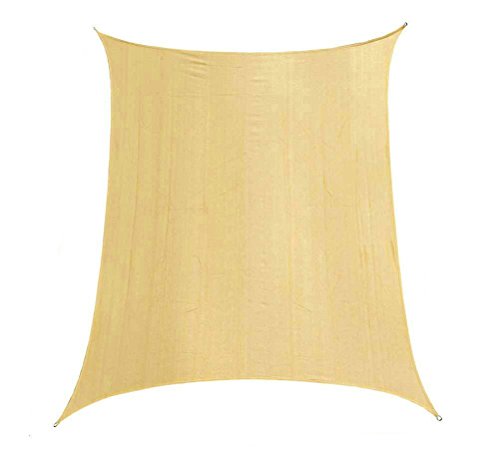 Cool Area Rectangle 13 X 198 Sun Shade Sail For Patio In Color Sand