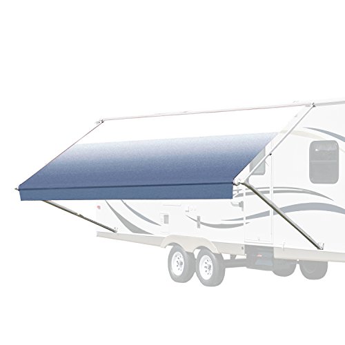 ALEKOÂ 20X8 Retractable RV or Home Patio Canopy Awning Blue Fade Color