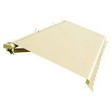 Aleko 12X10 Feet Retractable Patio Awning Ivory Color Multi-Color