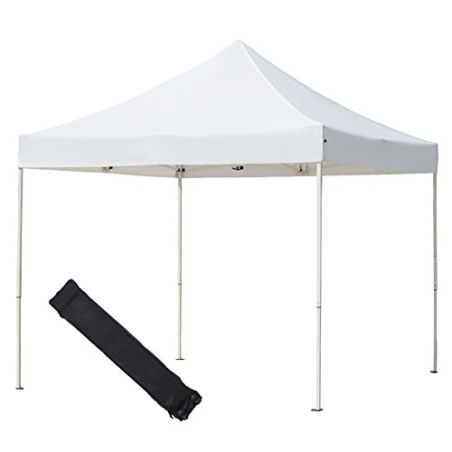 Abba Patio 10 X 10 Ft Heavy Duty Waterproof Pop Up Shade Canopy Portable Foldable White Commercial Canopy