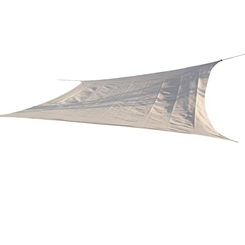 Outsunny Square Outdoor Patio Sun Shade Sail Canopy 16-feet Sand