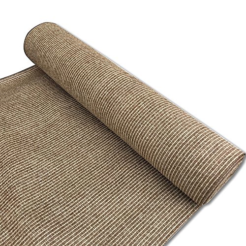 Alion Home Custom 180 GSM Sunblock Shade Fabric 95 UV Block Breathable Mesh for Patio Pergola Greenhouse Barn - No Grommets 10 x 50 Walnut