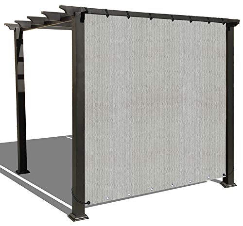 Alion Home Sun Shade Privacy Panel with Grommets on 2 Sides for Patio Awning Window Pergola or Gazebo - Smoke Grey 6 x 4