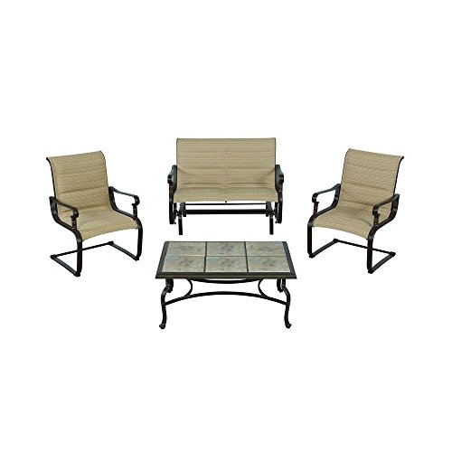 Belleville Padded Sling 4-Piece Patio Seating Set