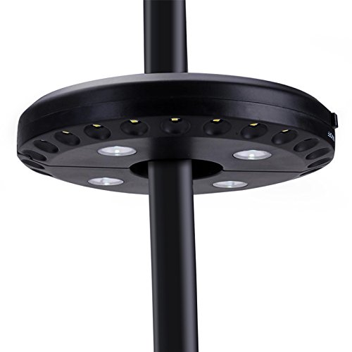 Starlight Led Light For Patio Umbrella Polesamp Tent Poles With 28 Leds 3-level Dimming black