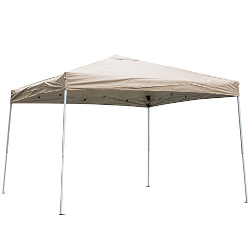 Sundale Outdoor Uv-protected Iron Outdoor Folding Canopy Instant Shelter Foldable Tent Patio (beige)