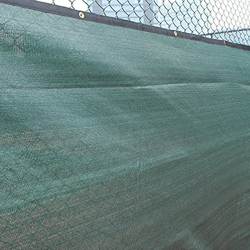Rainleaf 4 X 50 Green Privacy Fence Screen Netting Screen For Backyard Patio Deck Brass Gromments Included