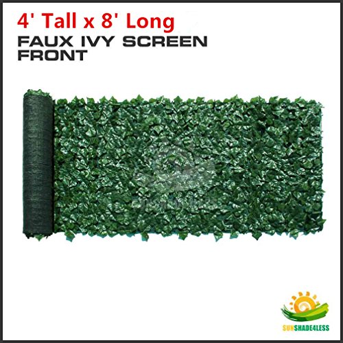 Windscreen4less 4 X 8 Artificial Faux Ivy Leaf Privacy Fence Screen Decoration Panels Windscreen Patio