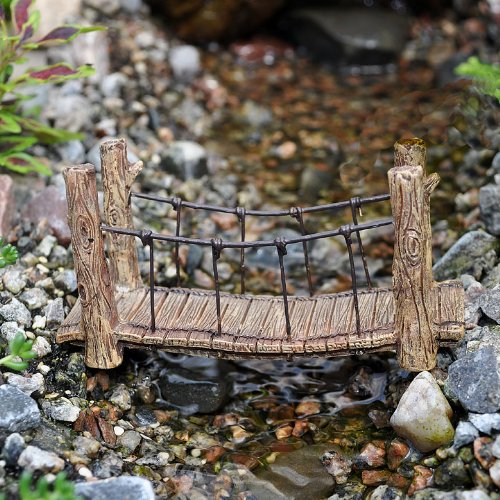 1 X Miniature Fairy Garden Suspension Bridge