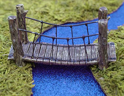 Miniature Fairy Garden Woodland Suspension Bridge