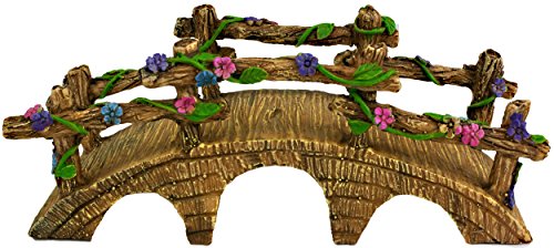 The Magical Garden Fairy Bridge With Hand Painted Flowersamp Vines By Twigamp Flower