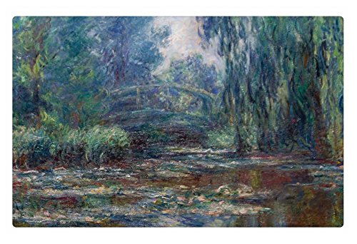 Irocket Indoor Floor Rugmat - Claude Monet - Bridge Over Water Lily Pond 236 X 157 Inches