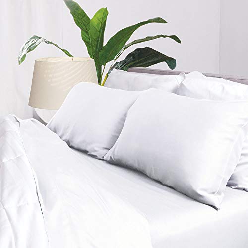 Aloha Soft Ulta Cooling Bamboo Sheet Set - White Queen