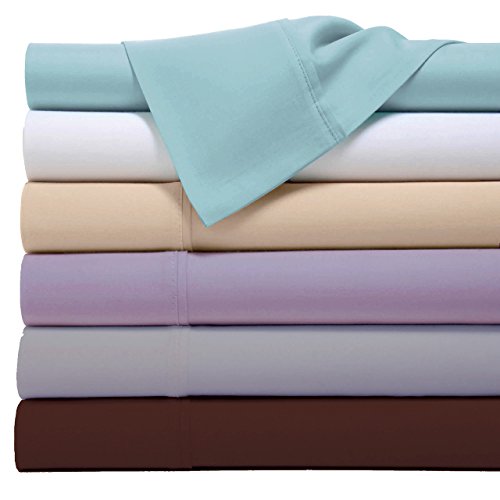 KingLinen Ivory Silky Bamboo 300 Thead Count Sheet Set Queen