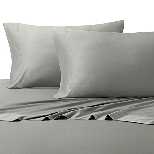 Royal Tradition Ultra Soft Exquisitely Silky 100 Viscose from Bamboo Sheet Set Hypo-Allergenic Queen Gray