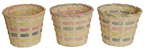 Bamboo Pot Cover Set of 3 Size 625 H x 6 W x 7D