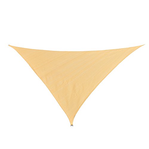RainLeaf 10 x 10 x 14 Right Triangle Sun Shade Sail for Outdoor and Patio 2nd Generation Desert Sand