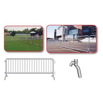 Crowd Control Steel Barricade bridge Foot Design