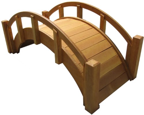 SamsGazebos MB-DS-WP Garden Bridge Small Tan