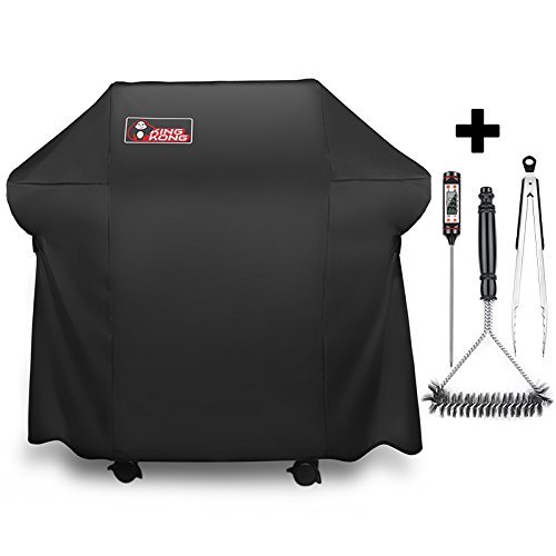 Kingkong Grill Cover 7106  Cover for Weber Spirit 200 and 300 Series Gas Grill Including Grill BrushTongs and Thermometer