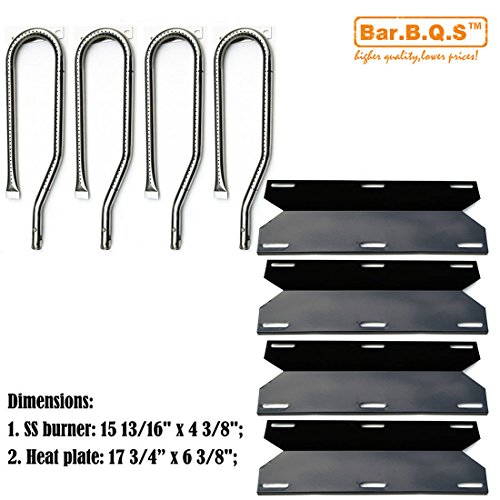 Barbqs Parts Kit Replacement Jenn Air Gas Grill 720-0337 Gas Grill BurnersHeat PlatesCooking gridsStainless Steel Burner Porcelain Heat Plate 