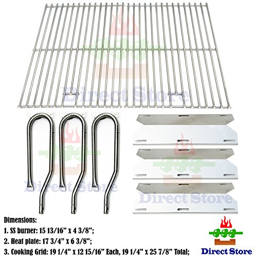 Direct Store Parts Kit Dg131 Replacement For Jenn Air Gas Grill 720-0336 stainless Steel Burner  Stainless Steel