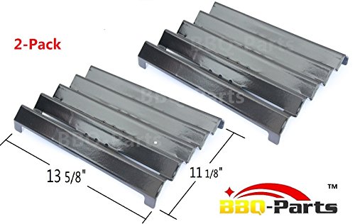 Hongso PPG051-2PACK Porcelain Steel Heat Plate Replacement for Kenmore Gas Grill Models 13 58 x 11 18