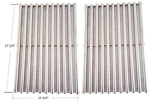 9930 Stainless Steel Cooking Grill Grid  Grate Replacement for Weber 9930 Ducane Lowes Model Grills Set of 2