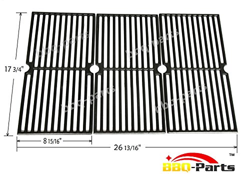 Hongso Pcd103 Universal Gas Grill Grate Cast Iron Cooking Grid Replacement For Brinkmann 810-7490-f 810-8410-