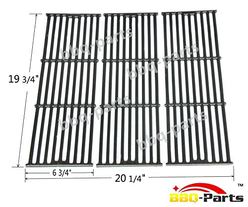 Hongso Pce051 Universal Gas Grill Grate Matte Cast Iron Cooking Grid Replacement For Chargriller Gas Grill Models