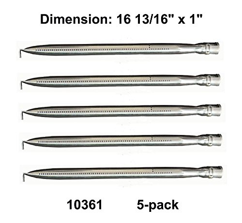 Gas Barbecue Parts Factory 10361 5-pack Universal Straight Stainless Steel Pipe Burner For Charmglow Nexgrill
