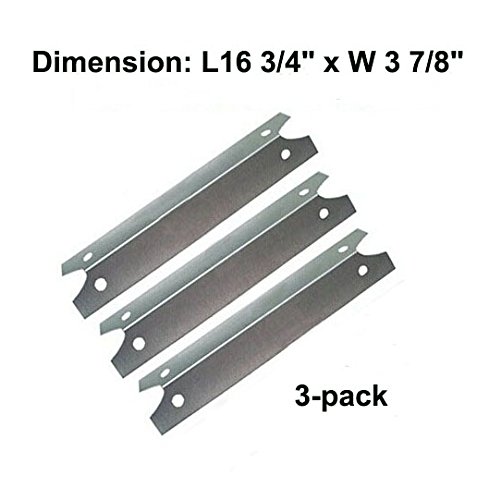 Gas Barbecue Parts Factory 97311 3-pack Bbq Gas Grill Stainless Steel Heat Plateshield For Brinkmann Charmglow