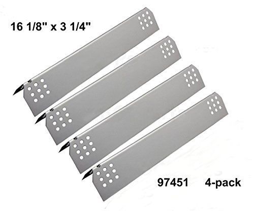 Gas Barbecue Parts Factory974514-pack Stainless Steel Heat Plates Replacement For Gas Grill Model Kitchen Aid