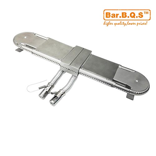 Barbqs Grill Parts Adjustable Universal Replacement BBQ Grill Oblong Tube Burner With Install Instrution For Brinkmann Charbroil Gas Grill