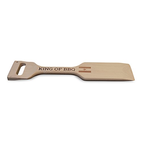 Custom H Star Wooden Big BBQ Grill Grate Scraper and Cleaning Tool Large