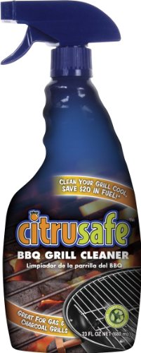 Grill Cleaning Spray - Bbq Grid And Grill Grate Cleanser By Citrusafe 23 Oz